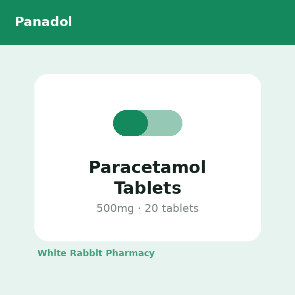 Paracetamol Tablets 500mg (Panadol)