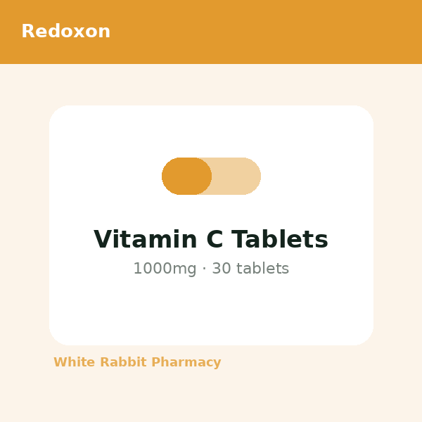 Vitamin C Tablets 1000mg (Redoxon)
