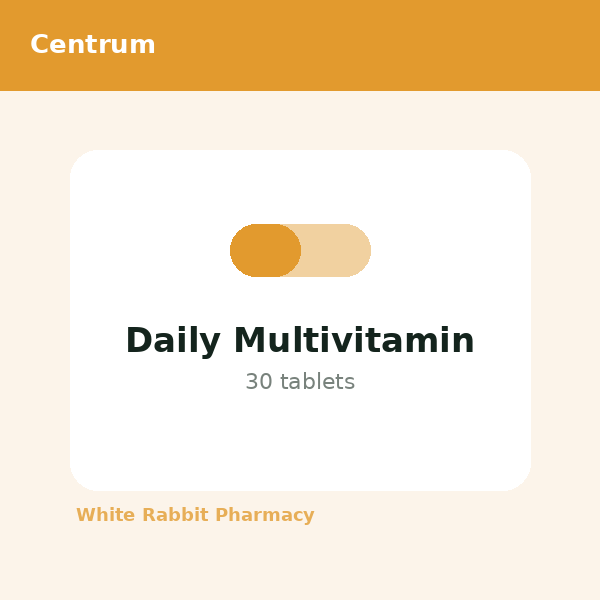 Daily Multivitamin (Centrum)