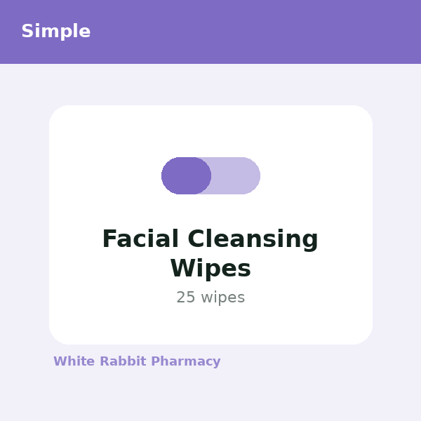 Facial Cleansing Wipes (Simple)