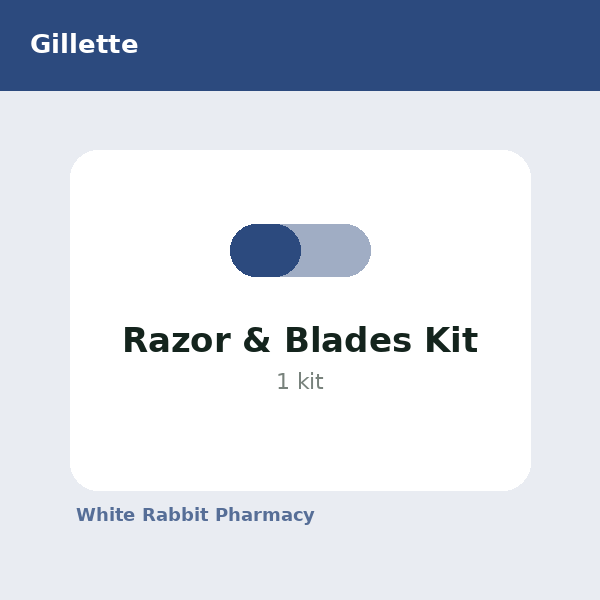 Razor & Blades Kit (Gillette)